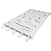 Digitus Rack - Rayonnage - avec gestion des câbles - Gris clair, RAL 7035 - 1U - 48.3 cm (19")
