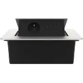 Livolo  | Argent | 2 | Poussière de socket pop-up | Construit -in | France |