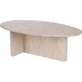 Skye Decor , Orba - Travertine, table basse, travertin, plateau 100 % mélamine, 120 x 65 x 40 cm
