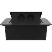 Livolo  | Noir | 2 | Poussière de socket pop-up | Construit -in | France |