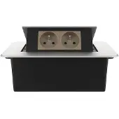 Livolo  | Argent | 2 | Poussière de socket pop-up | Construit -in | France |
