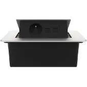 Livolo  | Argent | 2 | Poussière de socket pop-up | Construit -in | France |