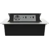 Livolo  | Argent | 3 | Poussière de socket pop-up | Construit -in | Double