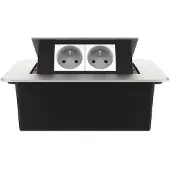 Livolo  | Argent | 2 | Poussière de socket pop-up | Construit -in | France |
