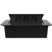 Livolo  | Noir | 3 | Poussière de socket pop-up | Construit -in | France |