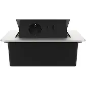 Livolo  | Argent | 2 | Poussière de socket pop-up | Construit -in |