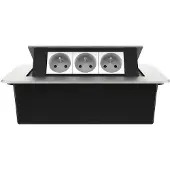 Livolo  | Argent | 3 | Poussière de socket pop-up | Construit -in | France |
