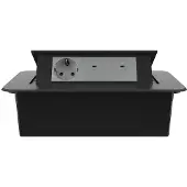 Livolo  | Noir | 3 | Poussière de socket pop-up | Construit -in |