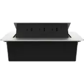 Livolo  | Argent | 3 | Poussière de socket pop-up | Construit -in | USB &