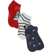 Disney Chaussettes 'Minnie Mouse' marine / rouge cerise / blanc