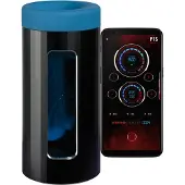 LELO F1s V3 XL - masturbateur interactif - noir et bleu