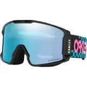 Oakley - Masque de ski - Line Miner L Chex Black Prizm Sapphire en Silicone - Rose