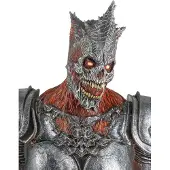 Ghoulish King Reaper Fire Neck Mask Marron