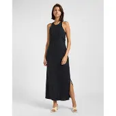 Lee Rib Sleeveless Long Dress Noir XS Femme