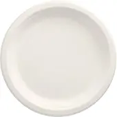 Papstar 100 assiettes, canne à sucre "pure" non divisée Ø 23 cm - 2 cm blanc