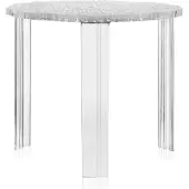 Kartell T-Table Table d'appoint 44 cm | Crystal