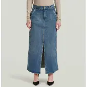 G-Star Jupe Revynn Long - Bleu moyen - Femmes