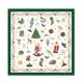 Ambiente 20 SERVIETTES UNIVERS DE NOËL 33X33CM VERT