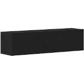 vidaXL Armoire TV noire imitation chêne 120x30x30,5 cm Bois composite