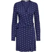 ONLY Robe bleu foncé / blanc