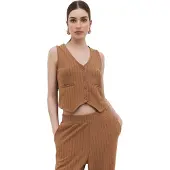 No Matter What Gilet de costume caramel / noir