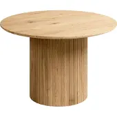 Beliani Table De Repas Sheho Marron Clair 120 Cm 120 Cm
