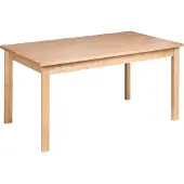 Beliani Table De Repas Gisela Chêne Clair 160 Cm 90 Cm