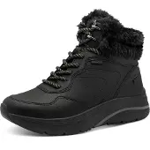 Tamaris Bottines à lacets greige / noir