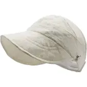 INF Chapeau pare-soleil fin de protection solaire d'été White