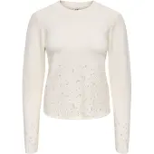 JDY Pull-over 'JDYPearl' blanc / blanc perle