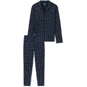 Schiesser Pyjama long ' Fine Interlock ' bleu nuit