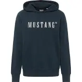 Mustang Sweat-shirt 'Bronson' bleu foncé / blanc