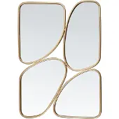 Beliani Miroir DIANCEY Rectangulaire Doré