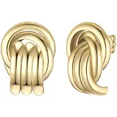 Yokoamii Boucles d'oreilles jaune d'or