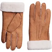Next Gants marron / blanc cassé