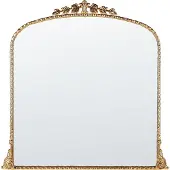 Beliani Miroir LIVRY Métal Doré