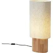QAZQA Lampadaire Japandi en bois avec abat-jour en lin 70cm - Lamel