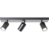 Brilliant Spot de plafond noir Jello 3 lumières