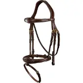 Dyon Bride Anatomic Flash, collection D, muserolle marron sur marron