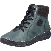 Rieker Bottines pour femmes avec semelle sportive et doublure chaude 55040, Taille:38 EU, Couleur:Vert