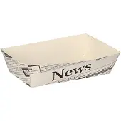 Papstar Pommes-Frites-Trays "Newsprint"