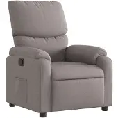 vidaXL Fauteuil relax Taupe Tissu