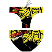 Turbo Jungle Laws Gorilla Swimming Brief Noir 9-10 Years Garçon
