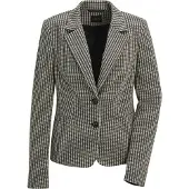 MADELEINE Blazer gris / blanc perle