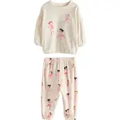 Next Pyjama brun foncé / rose / blanc