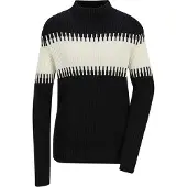 MADELEINE Pull-over noir / blanc
