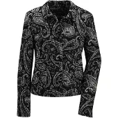 MADELEINE Blazer noir / blanc cassé
