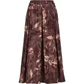MADELEINE Jupe beige / rouge carmin