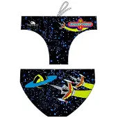 Turbo Space Polo Swimming Brief Noir S Homme