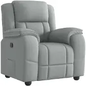 vidaXL Fauteuil relax gris clair Tissu